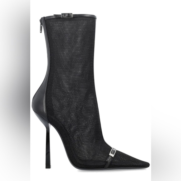 Saint Laurent Oxalis 115cm Short Pointed Toe Boots - Picture 1 of 12